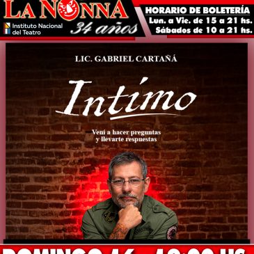 GABRIEL CARTAÑA – INTIMO