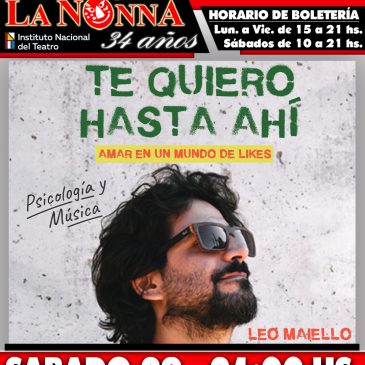 LEO MAIELLO: TE QUIERO HASTA AHI