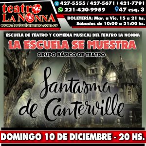 LA ESCUELA SE MUESTRA: "Fantasma de Canterville" @ La Plata | Provincia de Buenos Aires | Argentina